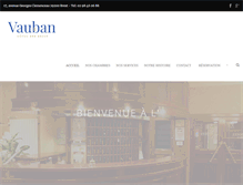 Tablet Screenshot of hotelvauban.fr